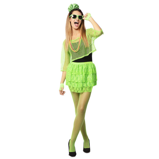 Womens Green 80s Costume