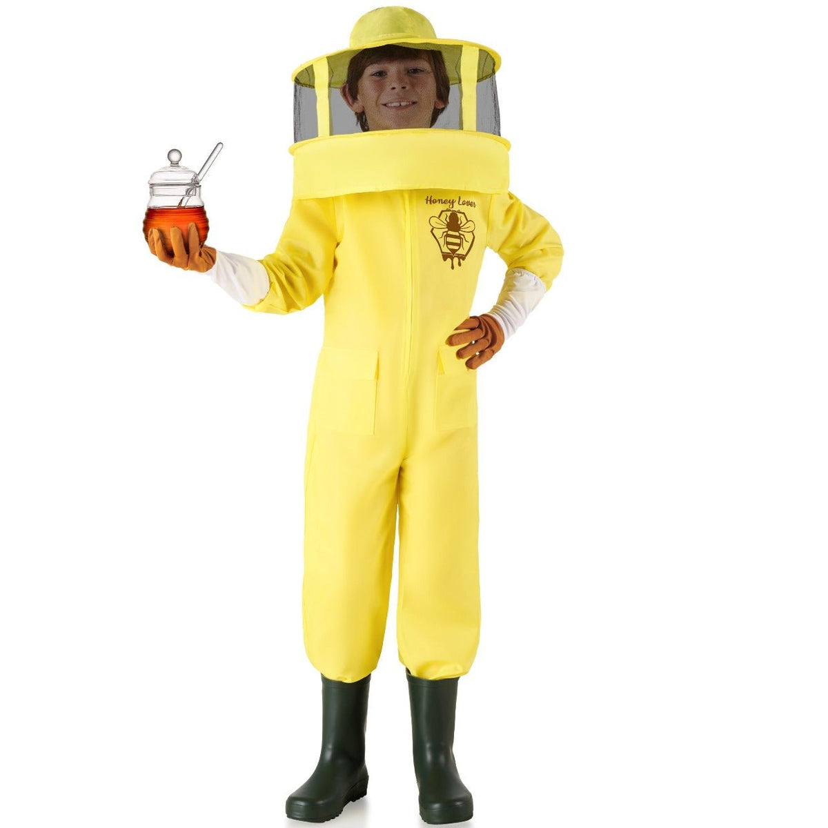 Kids Yellow Beekeeper Costume