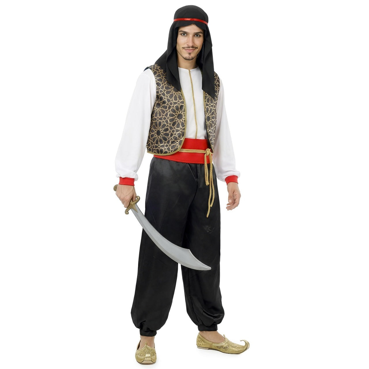 Mens Printed Bedouin Arab Costume