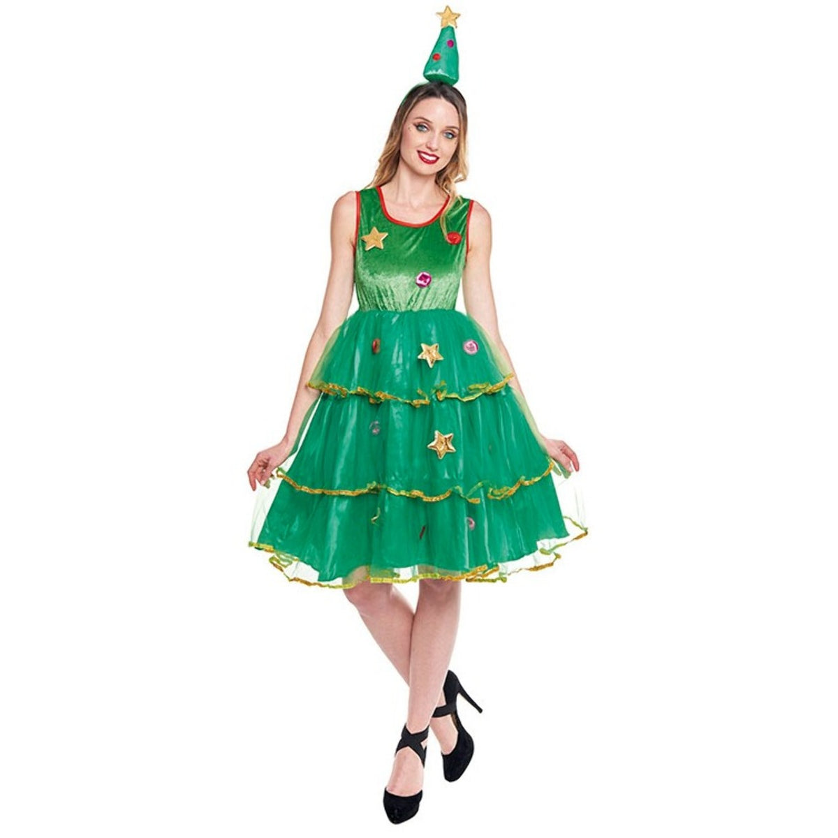 Womens Green Christmas Tree Costume