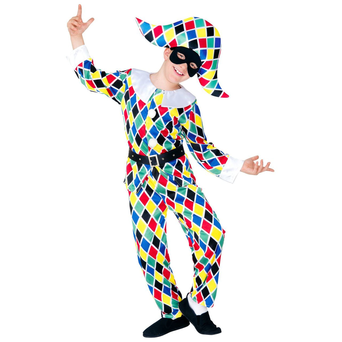 Kids Happy Harlequin Costume