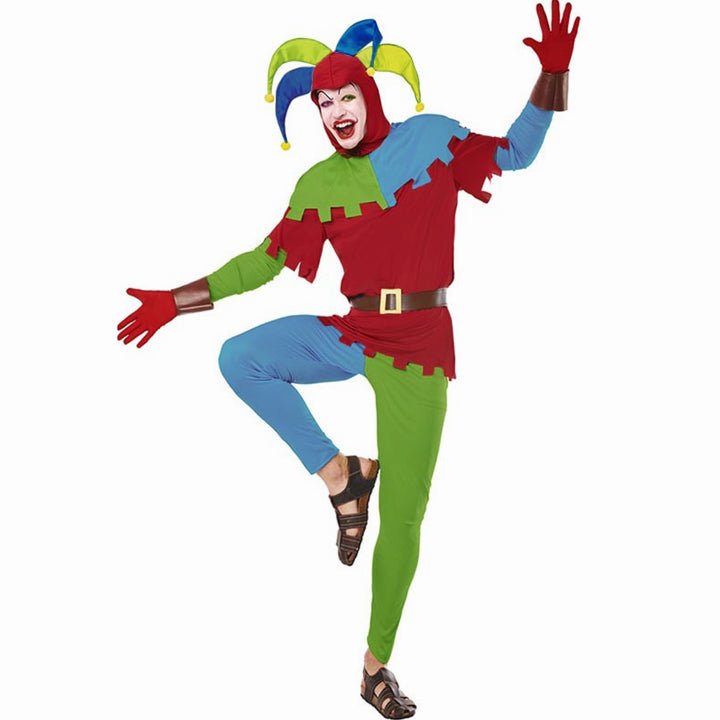 Mens Jester Harlequin Costume