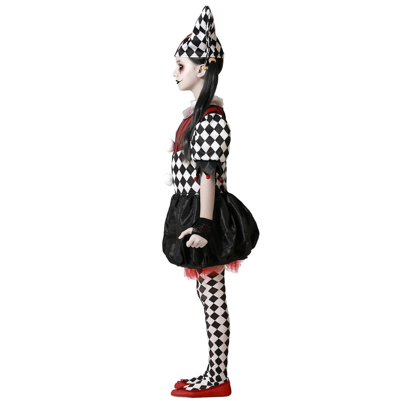 Girls Wicked Harlequin Costume