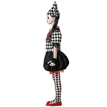 Girls Wicked Harlequin Costume