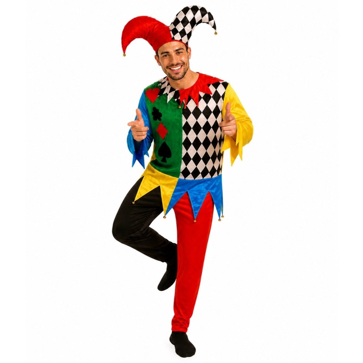 Adult Poker Harlequin Costume