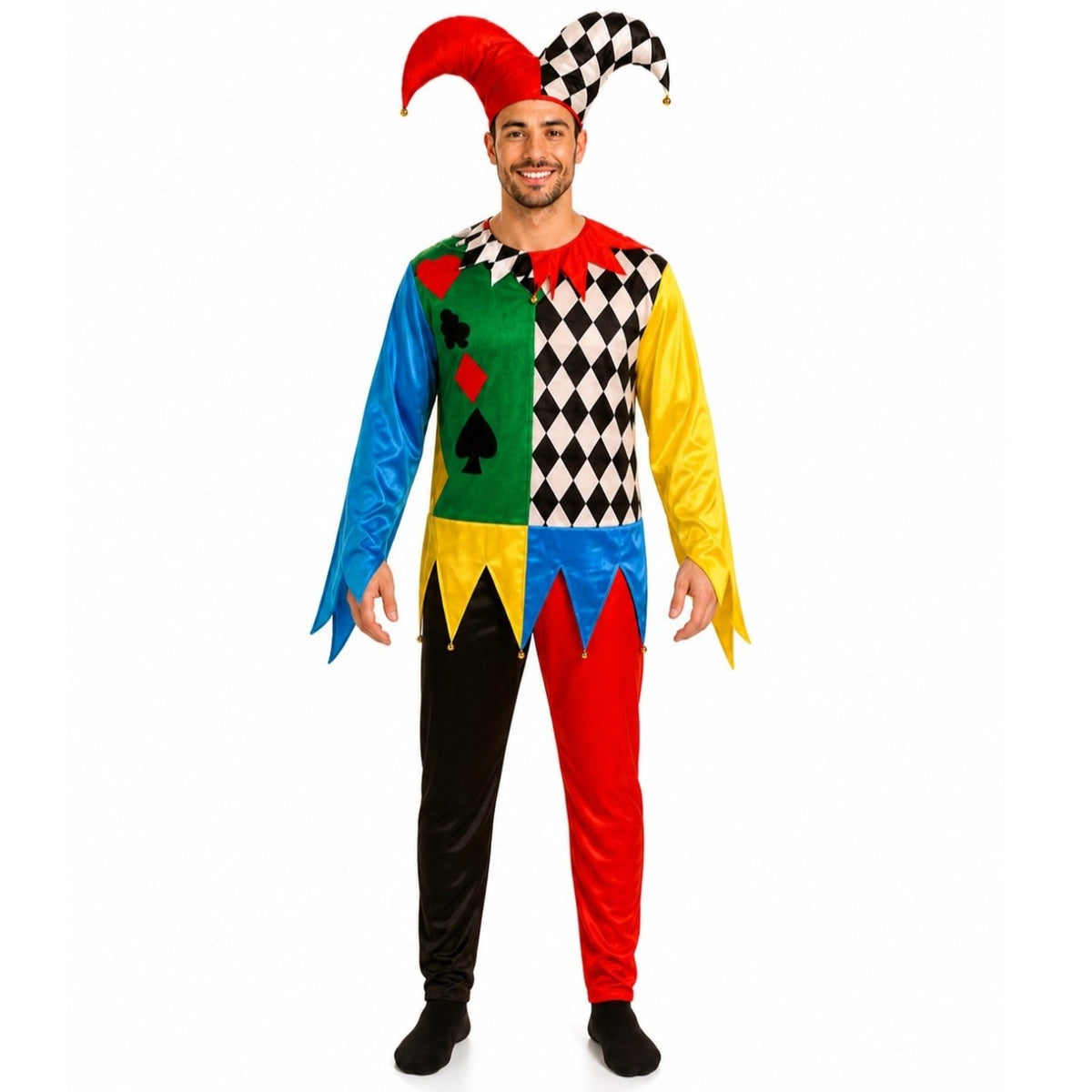 Adult Poker Harlequin Costume