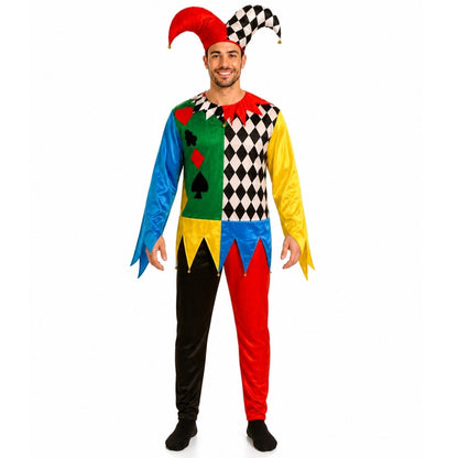 Adult Poker Harlequin Costume