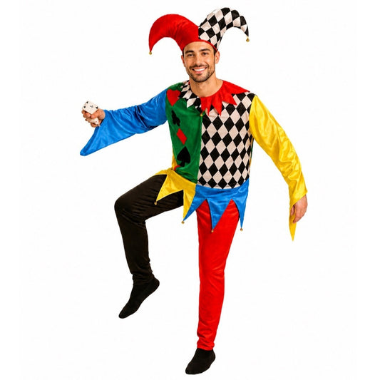 Adult Poker Harlequin Costume
