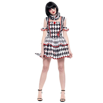 Womens Bloody Harlequin Diamonds Costume