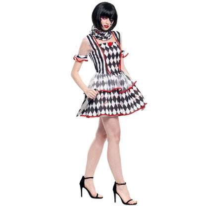 Womens Bloody Harlequin Diamonds Costume