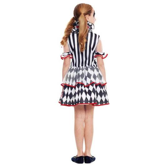 Girls Bloody Harlequin Diamonds Costume