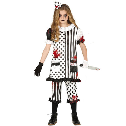 Girls Sinister Harlequin Eco Costume
