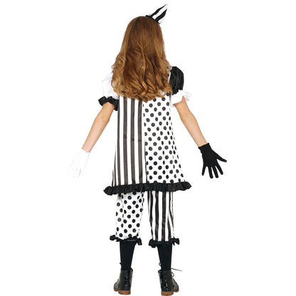 Girls Sinister Harlequin Eco Costume