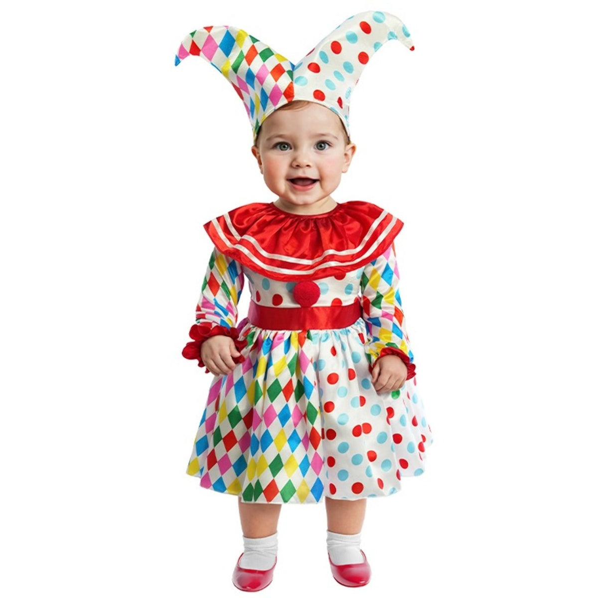 Baby Harlequin Polka Dot Dress Costume