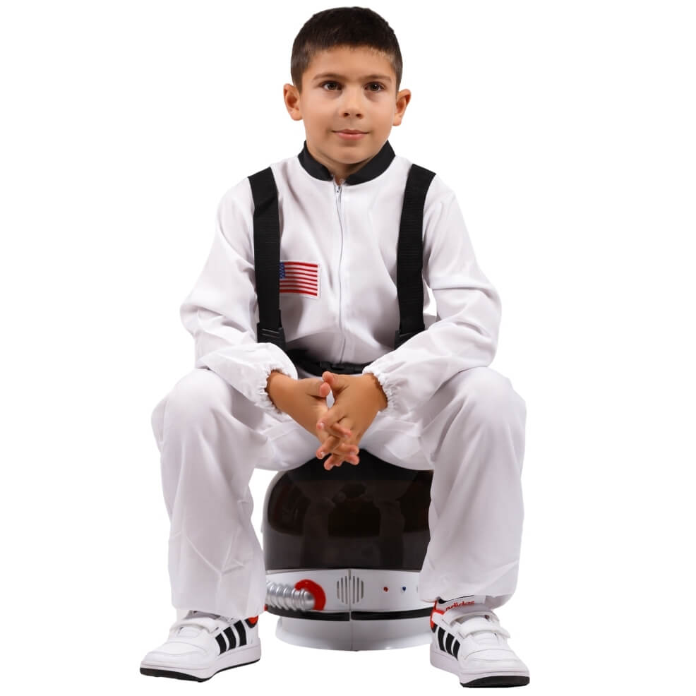 Kids White Astronaut Costume