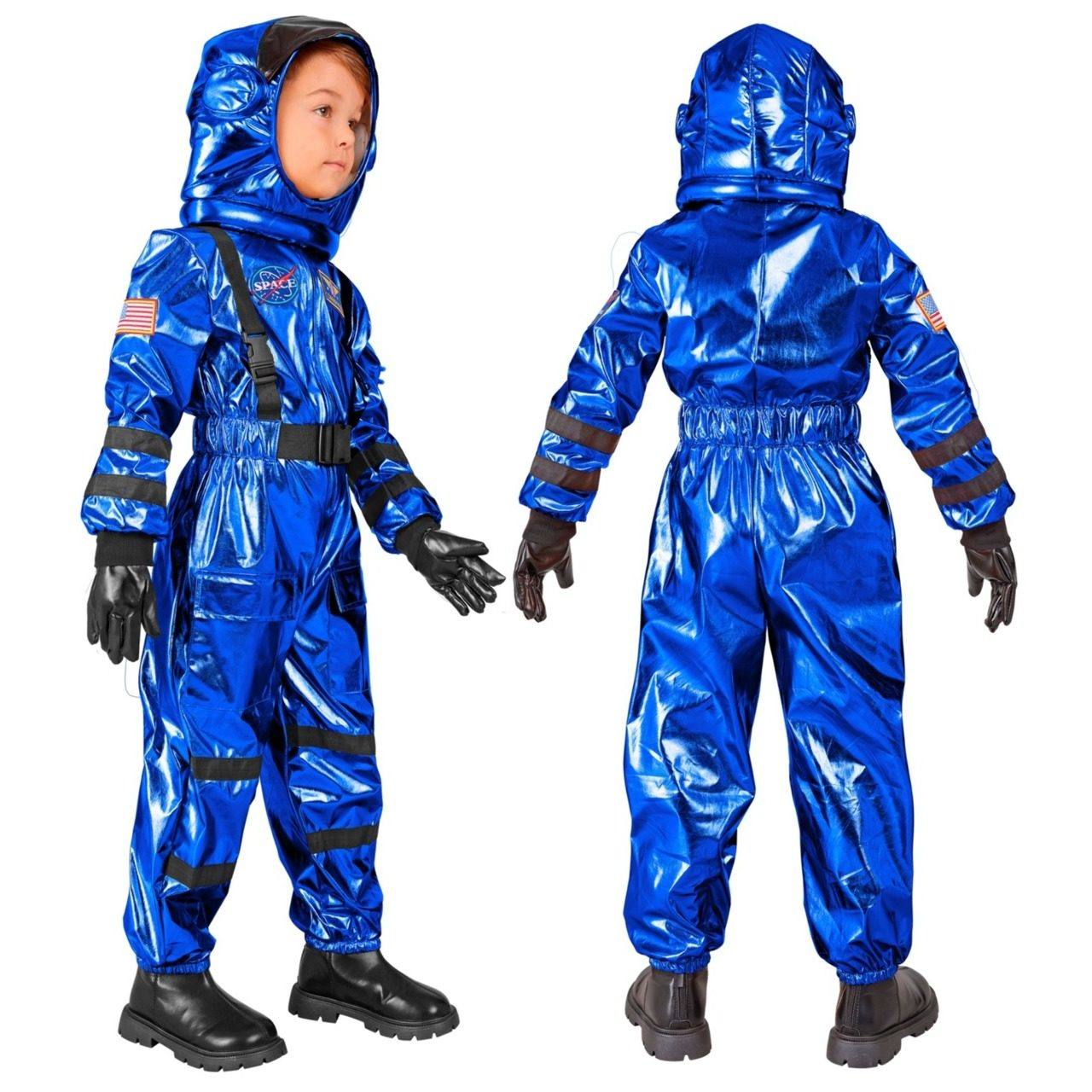 Blue Kids Space Astronaut Costume