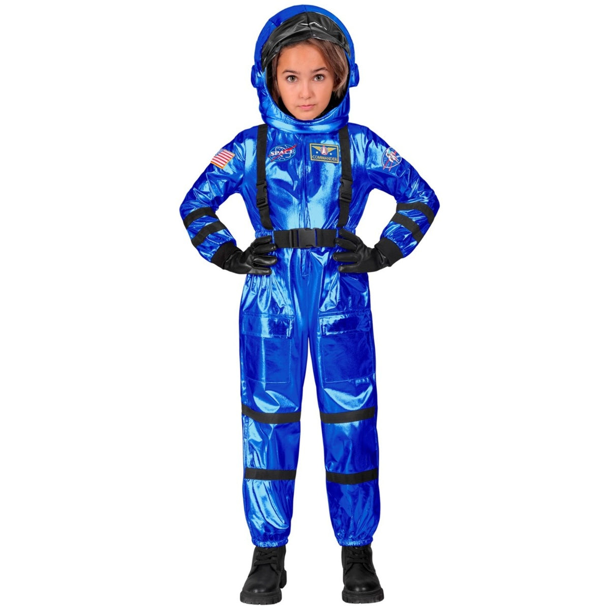 Blue Kids Space Astronaut Costume