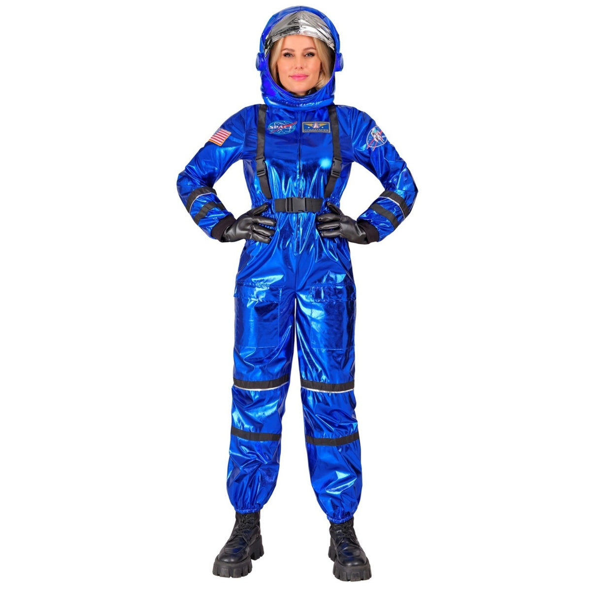 Womens Blue Space Astronaut Costume