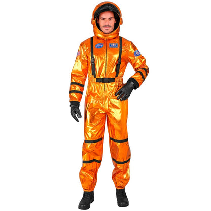 Mens Orange Space Astronaut Costume
