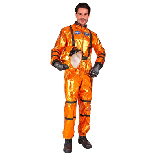 Mens Orange Space Astronaut Costume