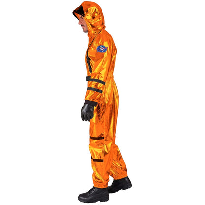 Mens Orange Space Astronaut Costume