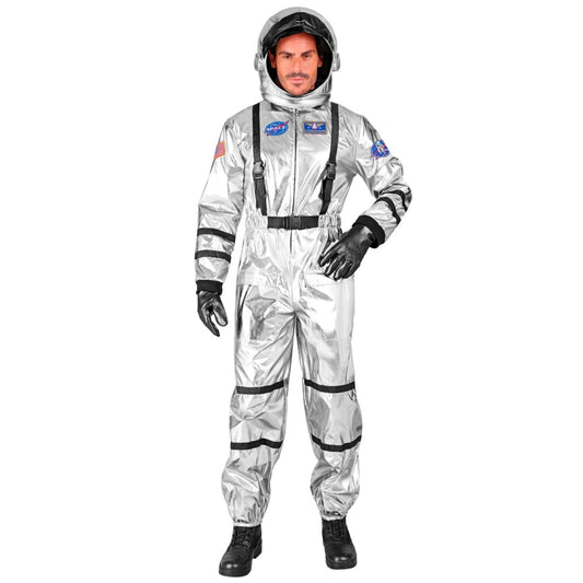 Mens Silver Space Astronaut Costume