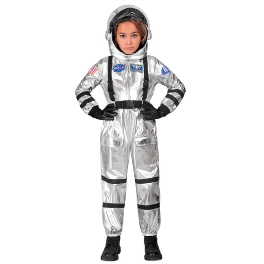 Kids Silver Space Astronaut Costume