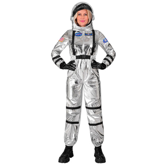 Womens Silver Space Astronaut Costume