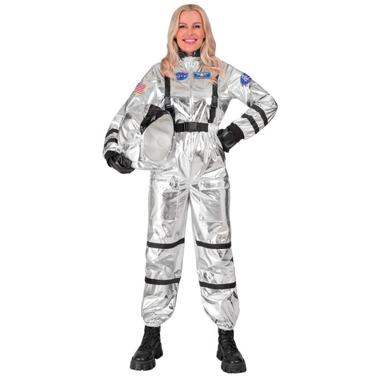 Womens Silver Space Astronaut Costume