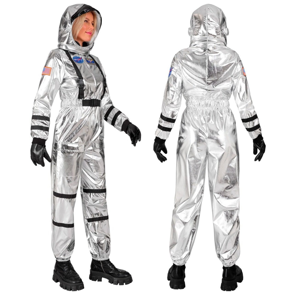 Womens Silver Space Astronaut Costume
