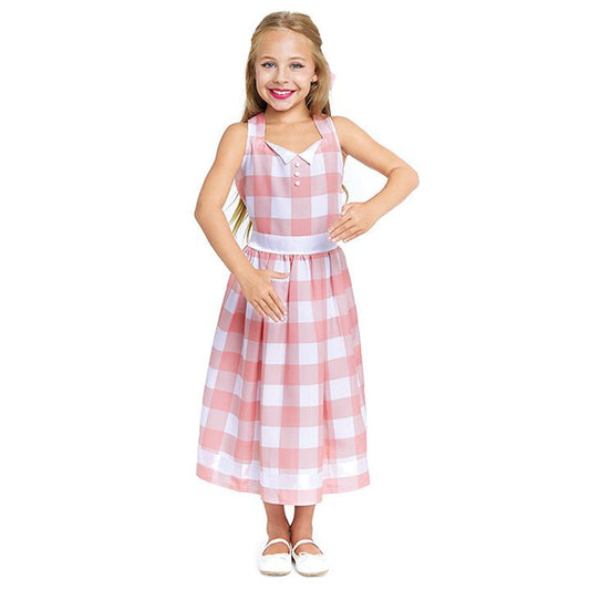 Girls Barbie Vichy Costume