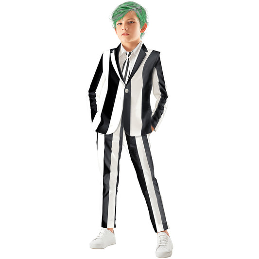 Boys Eco Striped Ghost Costume