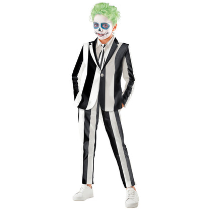 Boys Eco Striped Ghost Costume