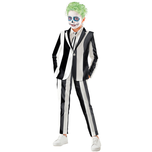Boys Eco Striped Ghost Costume