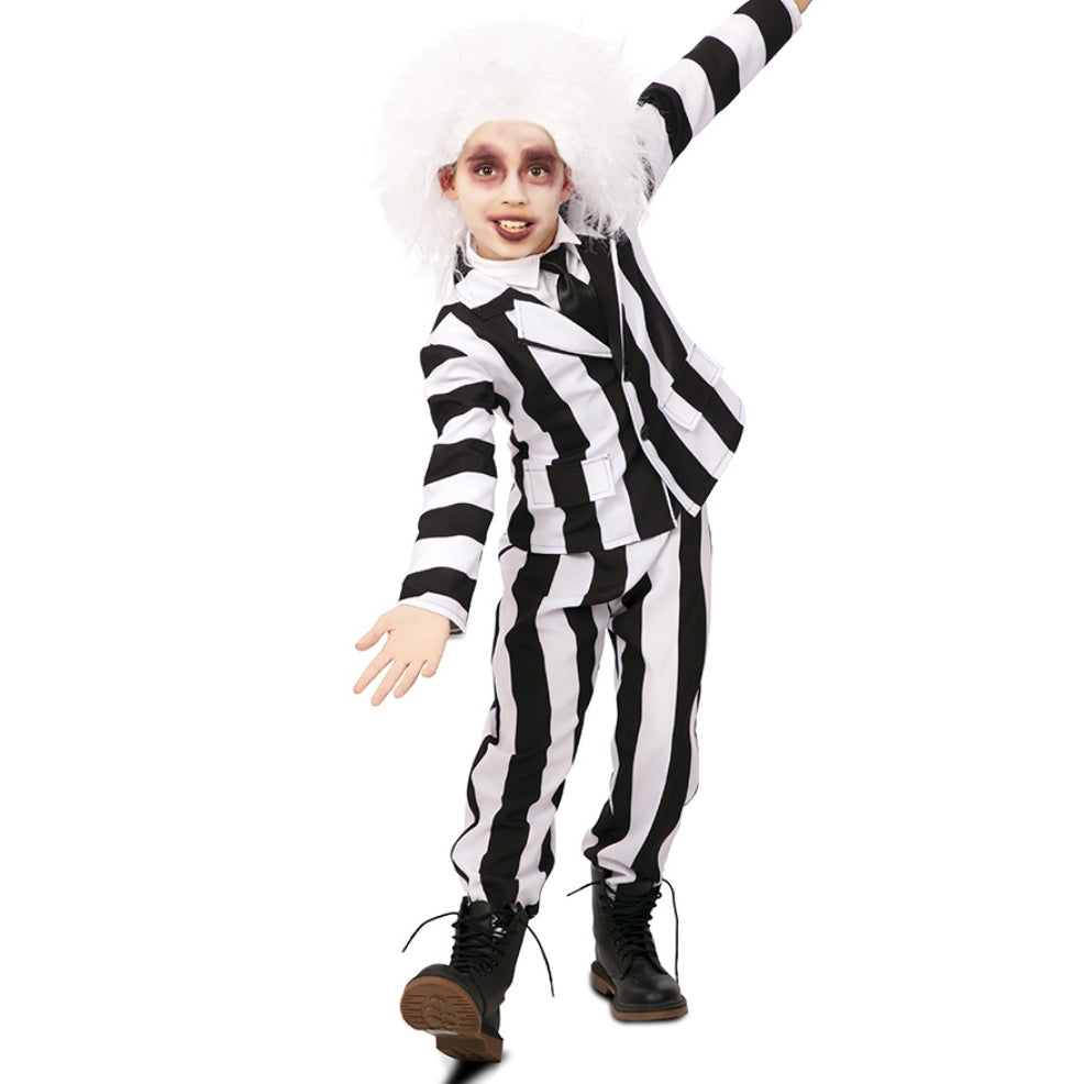 Boys Striped Ghost Suit Costume