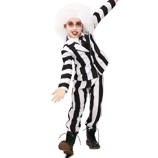 Boys Striped Ghost Suit Costume