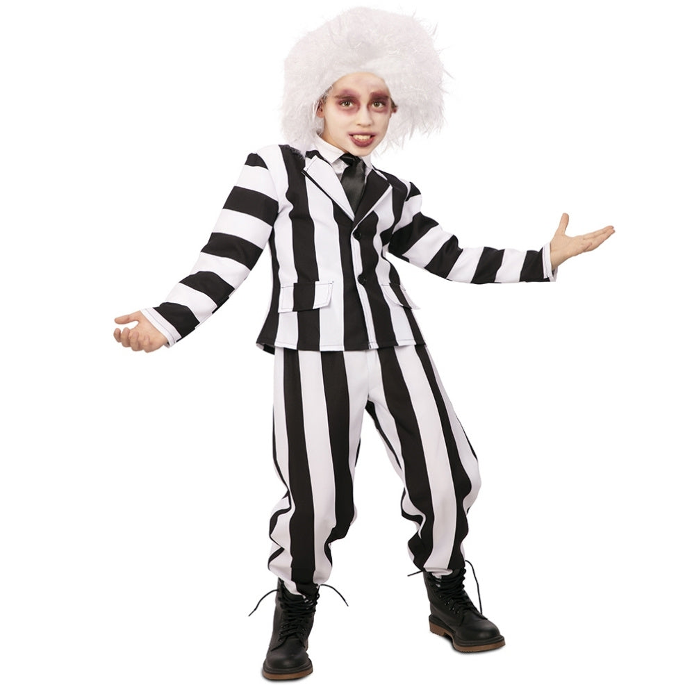 Boys Striped Ghost Suit Costume