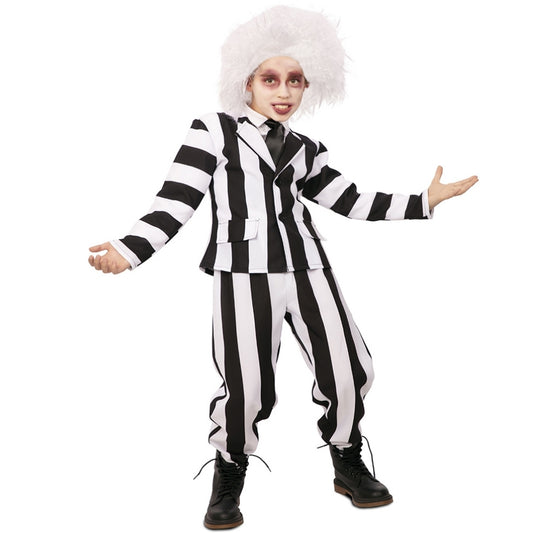 Boys Striped Ghost Suit Costume