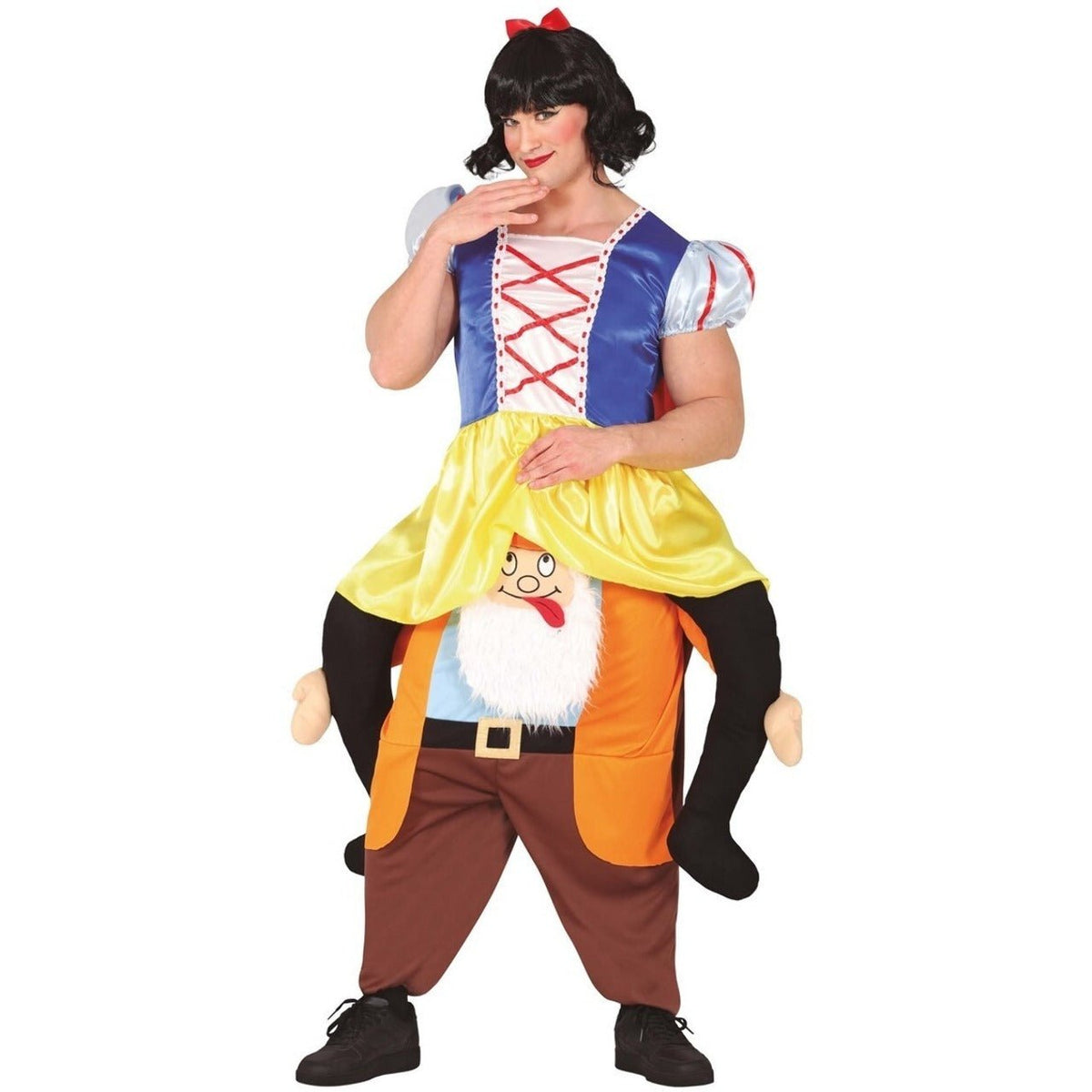 Adult Snow White on Dwarf Costume