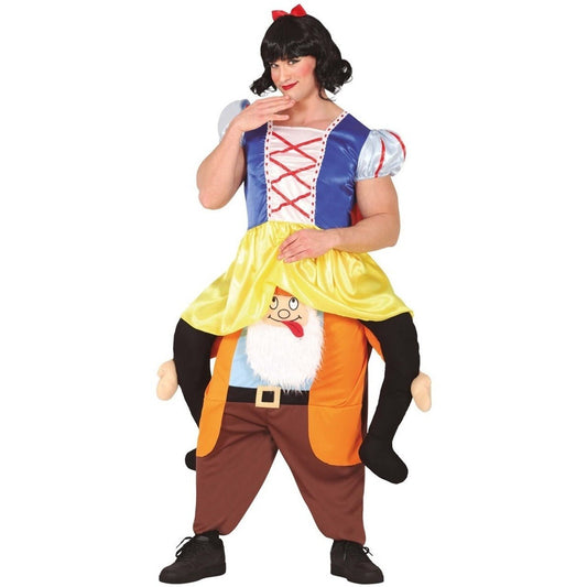 Adult Snow White on Dwarf Costume