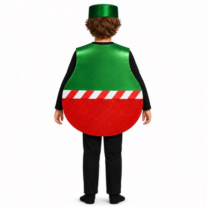Kids Christmas Bauble Costume with Bow