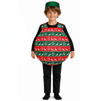 Kids Reindeer Christmas Bauble Costume