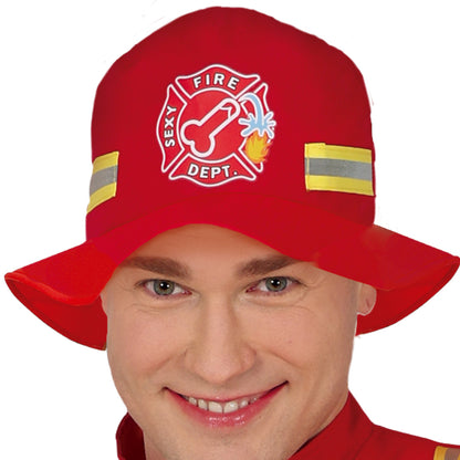 Adult Firefighter Costume with Hose