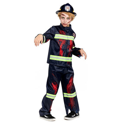 Boys Zombie Firefighter Costume