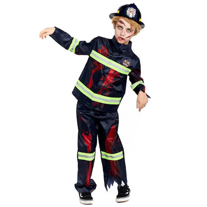 Boys Zombie Firefighter Costume