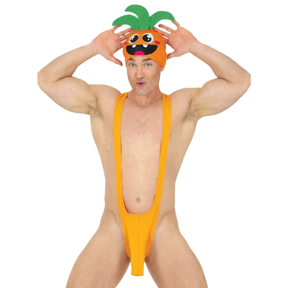 Adult Borat Mankini Carrot Costume