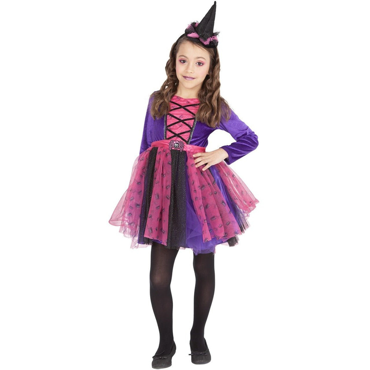 Girls Little Spiders Witch Costume