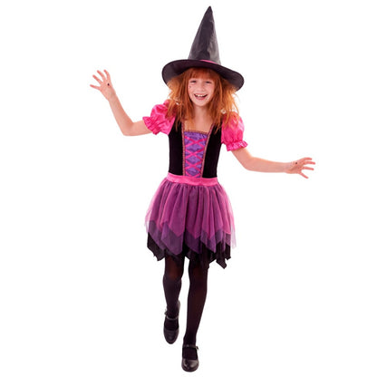 Girls Fuchsia Witch Costume