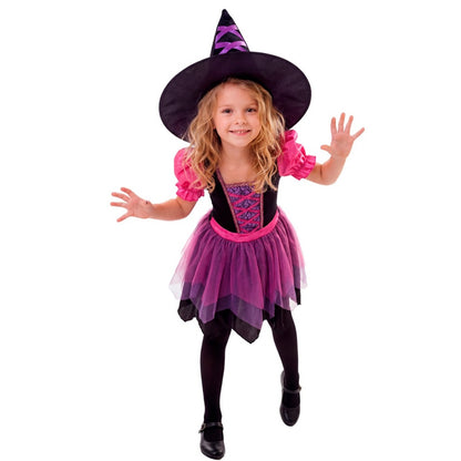 Girls Fuchsia Witch Costume