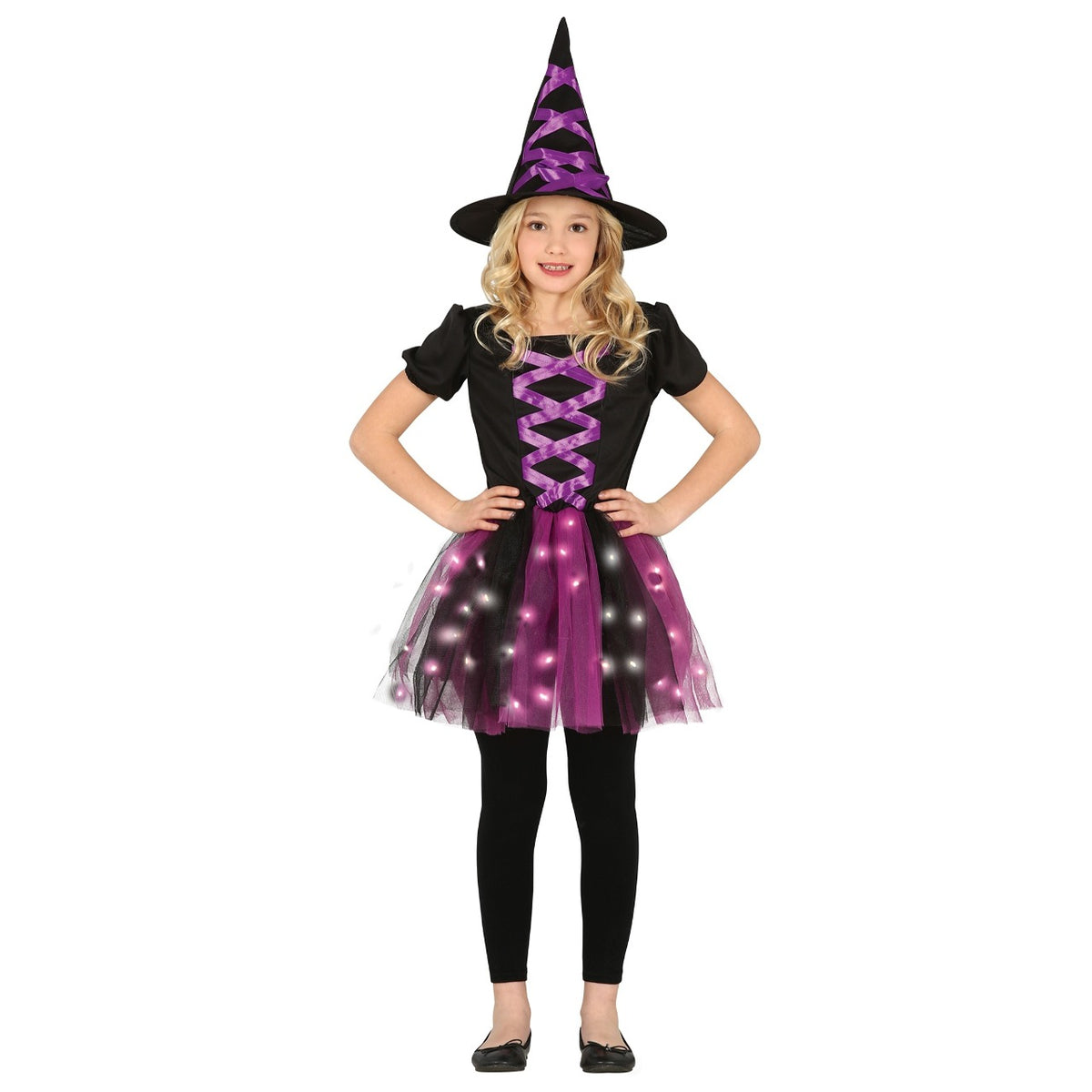 Girls LED Witch Costume